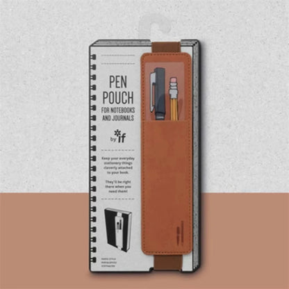 PU Leather Notebook Pen Holder Case