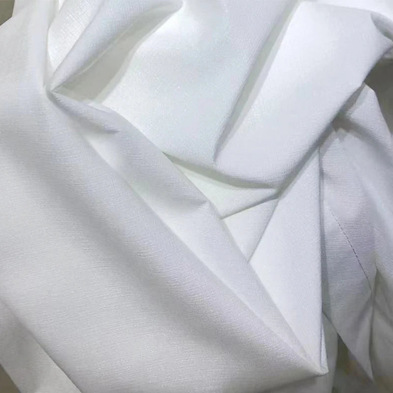 White Tulle Luxury Chiffon Window Curtains