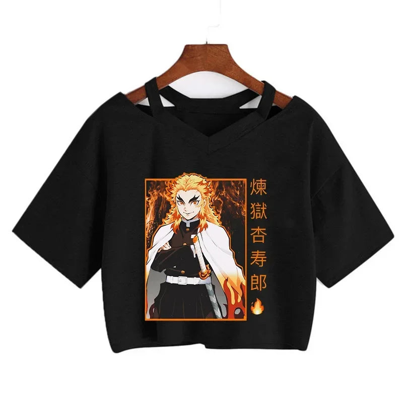 Demon Slayer Nezuko Women’s Anime Crop T-Shirt