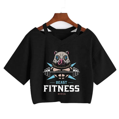 Demon Slayer Nezuko Women’s Anime Crop T-Shirt