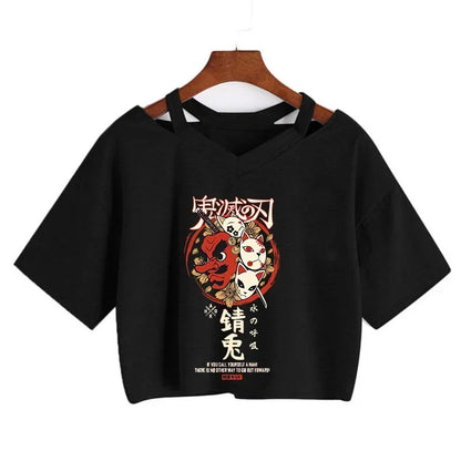 Demon Slayer Nezuko Women’s Anime Crop T-Shirt