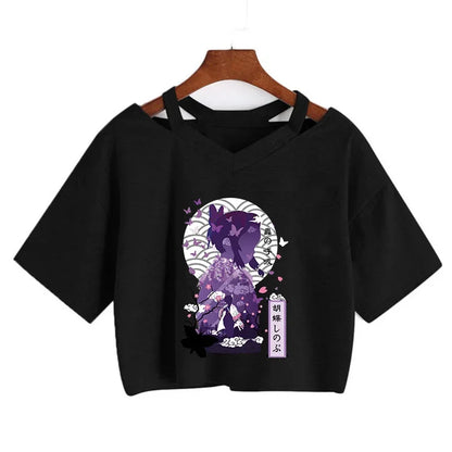 Demon Slayer Nezuko Women’s Anime Crop T-Shirt
