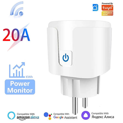 Smart WiFi Plug EU 16A/20A – Voice & Timer Control