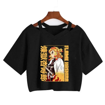 Demon Slayer Nezuko Women’s Anime Crop T-Shirt