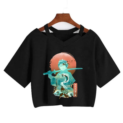 Demon Slayer Nezuko Women’s Anime Crop T-Shirt
