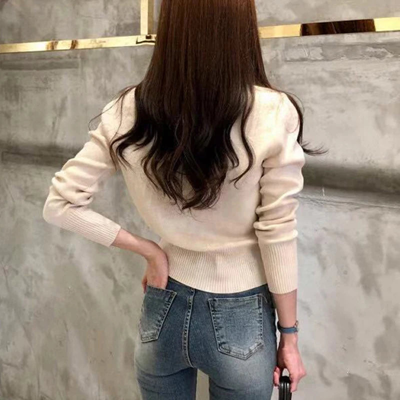 Women’s Slim Fit Long-Sleeve Knit Cardigan