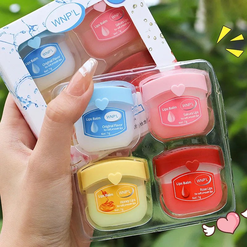 Natural Plant-Based Moisturizing Lip Balm Set