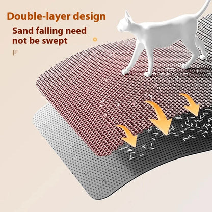 Non-Slip Extra Large Waterproof Cat Litter Mat