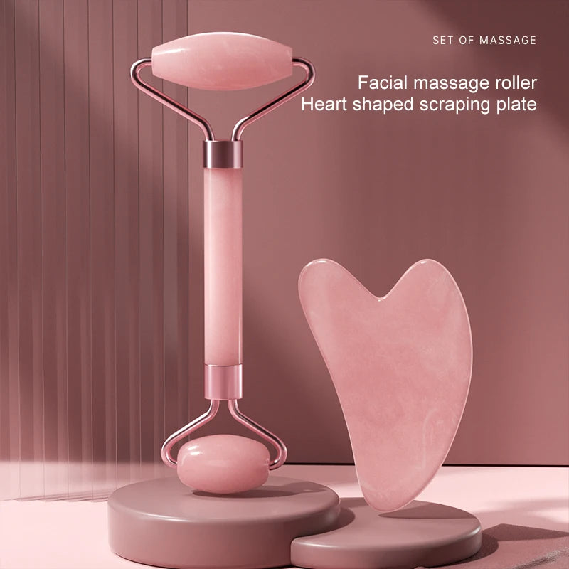 Resin Facial Roller & Gua Sha Massage Tool