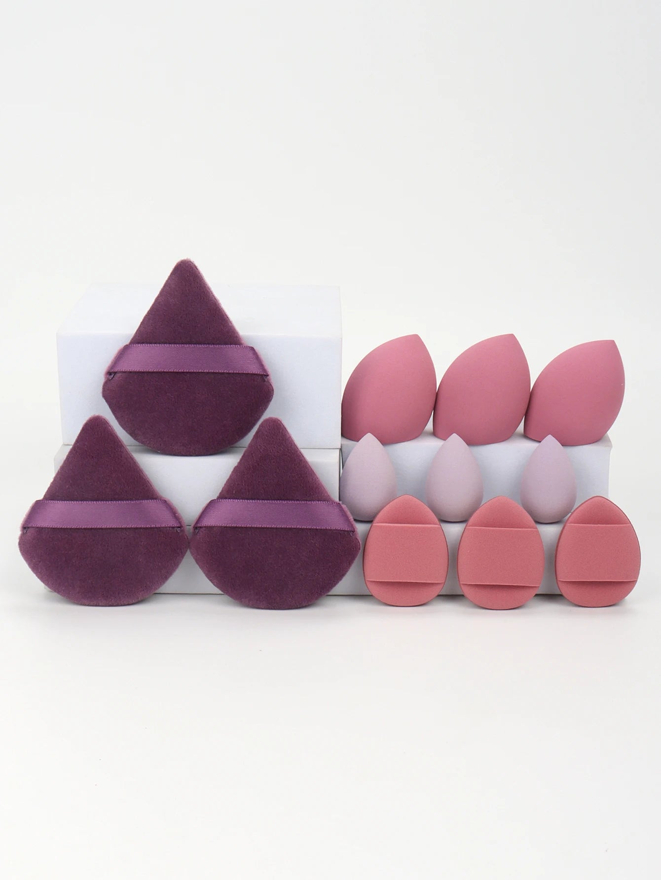 12PCS Makeup Sponge & Powder Puff Set