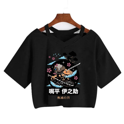 Demon Slayer Nezuko Women’s Anime Crop T-Shirt