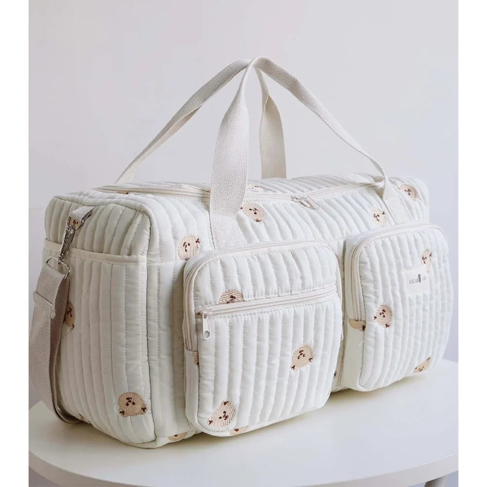 Little Bear Large Capacity Diaper Bag with Shoulder Strap