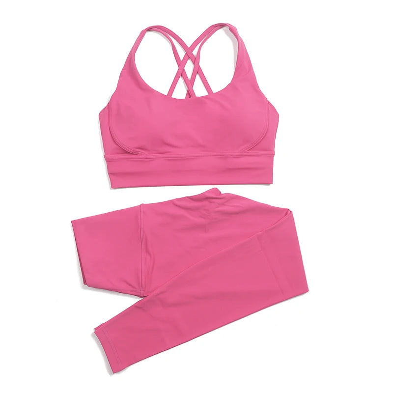 2-Piece Nylon Yoga & Gym Fitness Set