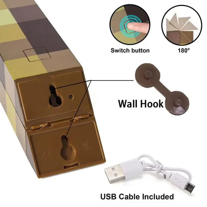11.5" Brownstone LED USB Rechargeable Night Lamp