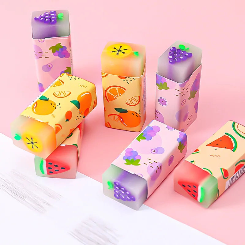 Cute Fruit & Animal Scented Erasers