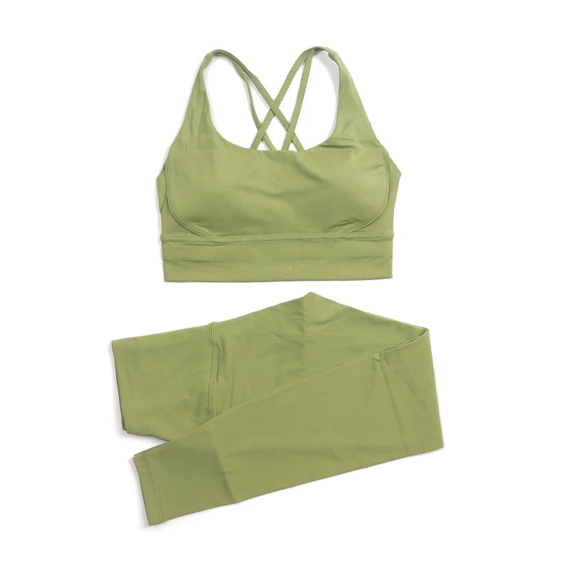 2-Piece Nylon Yoga & Gym Fitness Set