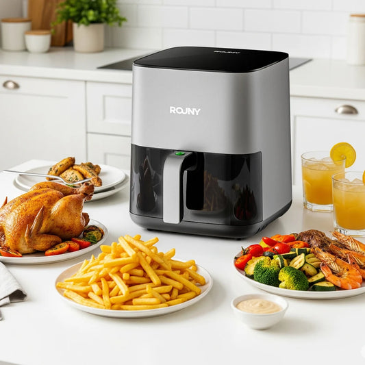 5L Electric Air Fryer with Touch Control & Nonstick Basket