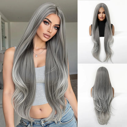 Long Golden Blonde Wavy Synthetic Wig