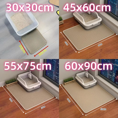 Non-Slip Extra Large Waterproof Cat Litter Mat