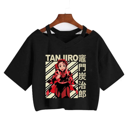Demon Slayer Nezuko Women’s Anime Crop T-Shirt