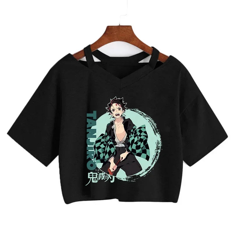 Demon Slayer Nezuko Women’s Anime Crop T-Shirt