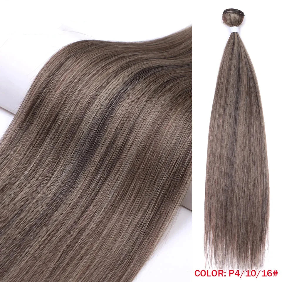Super Long Yaki Straight Synthetic Hair Bundles