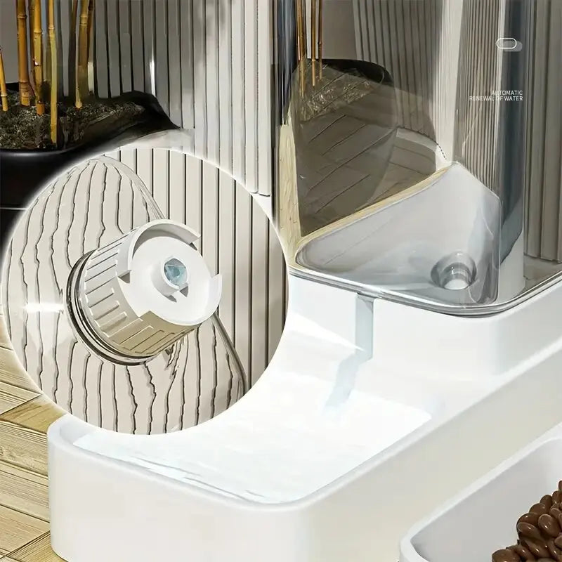 Automatic Gravity Pet Feeder & Water Dispenser