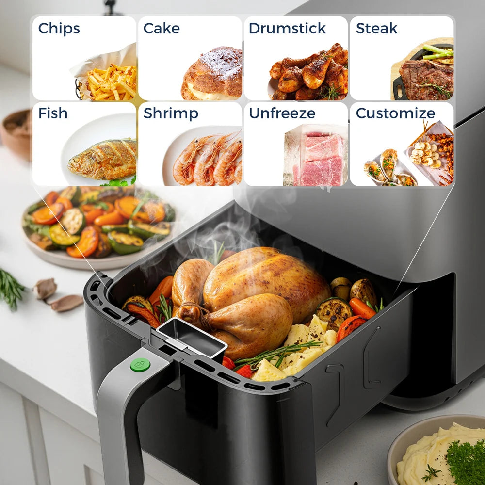 5L Electric Air Fryer with Touch Control & Nonstick Basket