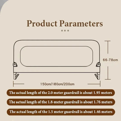 Foldable Baby Bed Guardrail