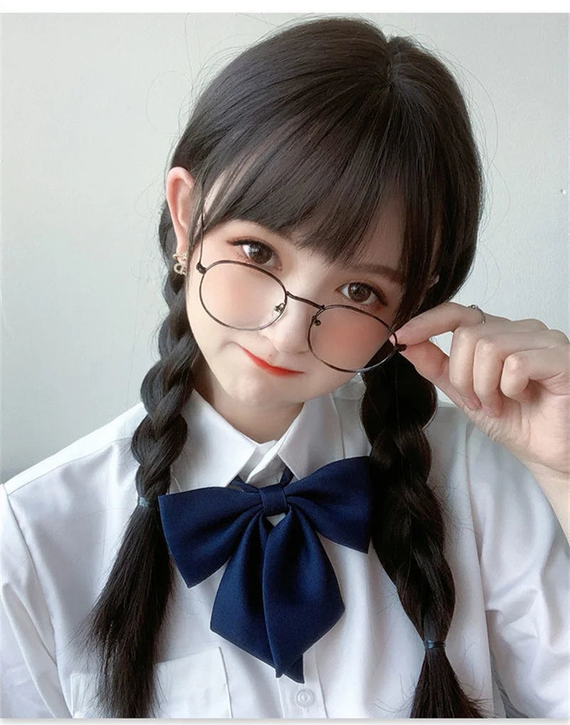 Korea JK Girl Synthetic Cosplay Wig with Air Bangs
