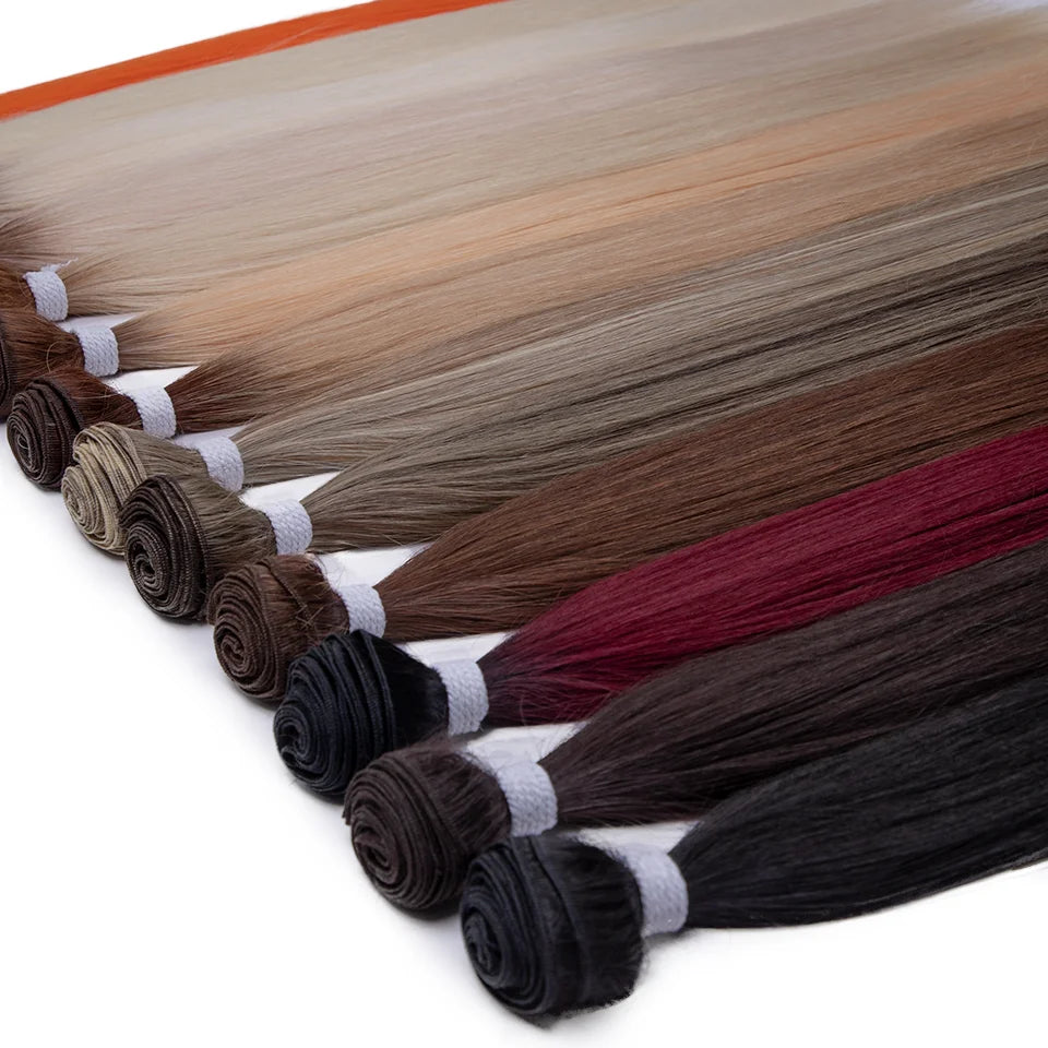 Super Long Yaki Straight Synthetic Hair Bundles