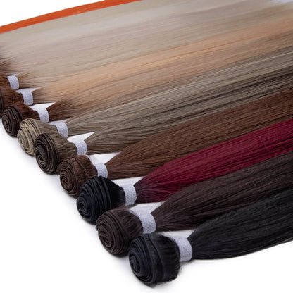 Super Long Yaki Straight Synthetic Hair Bundles