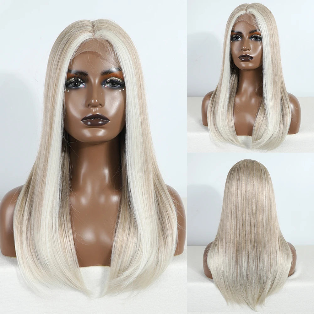 22" Synthetic Lace Front Bob Wig