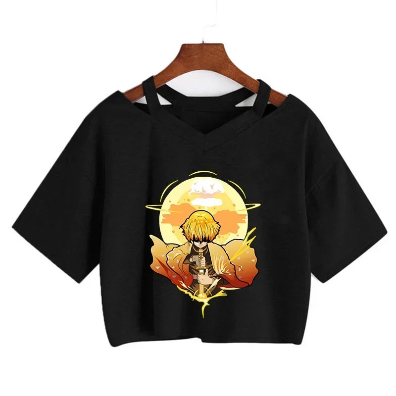 Demon Slayer Nezuko Women’s Anime Crop T-Shirt