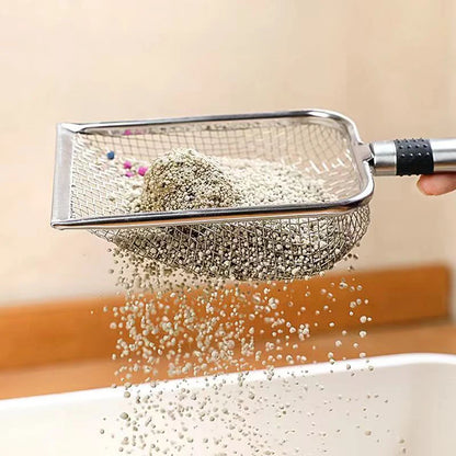 Aluminum Cat Litter Scoop with Fine Mesh