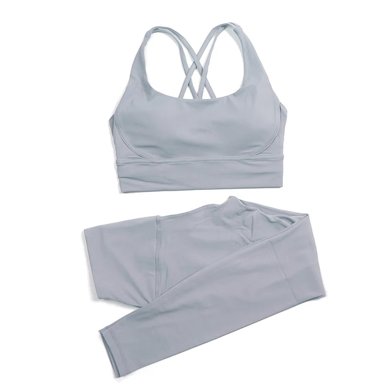 2-Piece Nylon Yoga & Gym Fitness Set