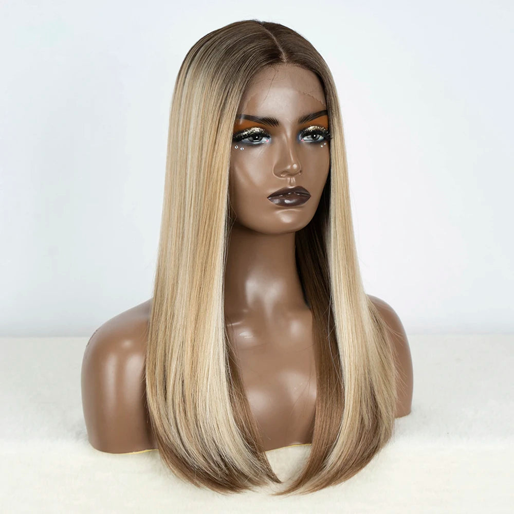22" Synthetic Lace Front Bob Wig