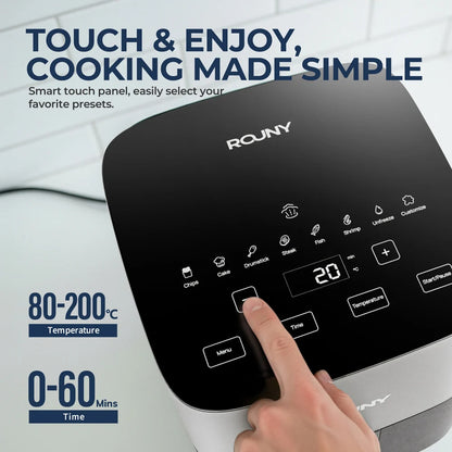 5L Electric Air Fryer with Touch Control & Nonstick Basket