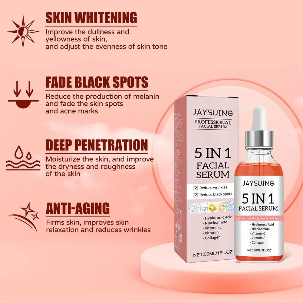 5-in-1 Vitamin C & Hyaluronic Acid Firming Face Serum