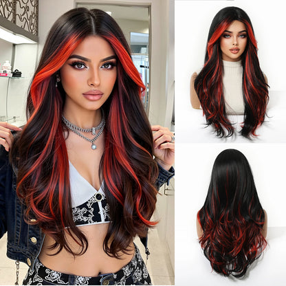Long Golden Blonde Wavy Synthetic Wig