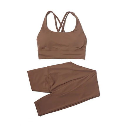 2-Piece Nylon Yoga & Gym Fitness Set