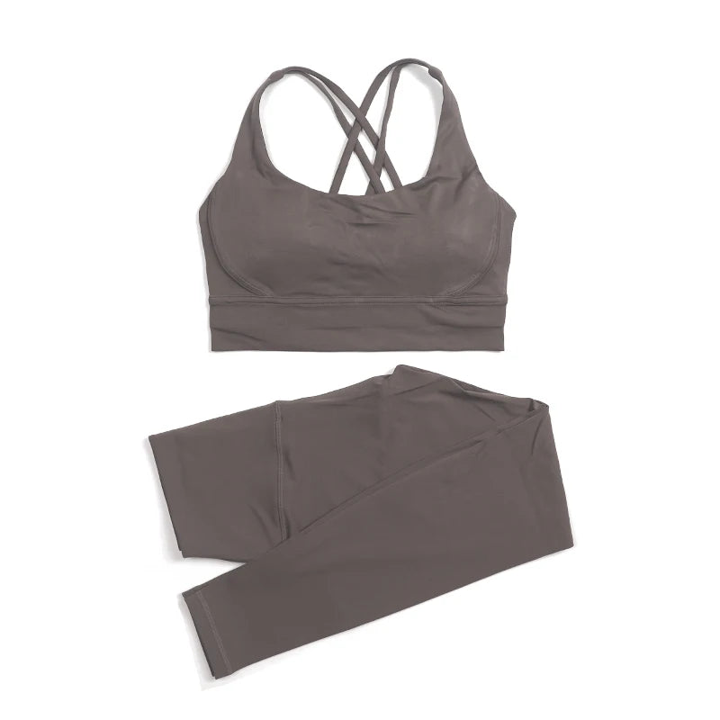 2-Piece Nylon Yoga & Gym Fitness Set
