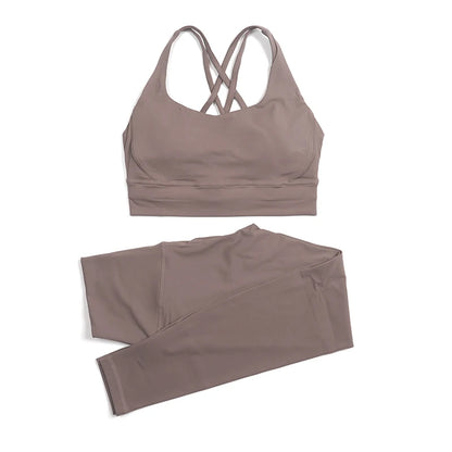 2-Piece Nylon Yoga & Gym Fitness Set