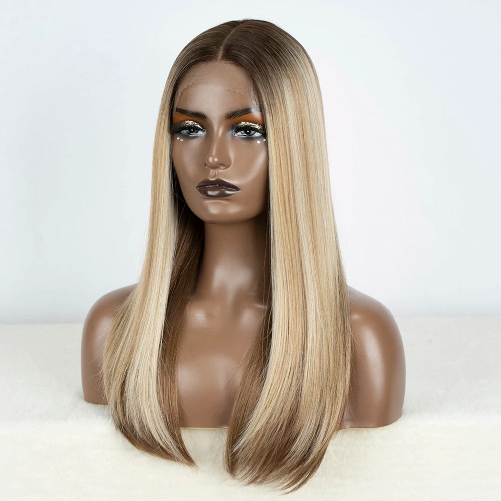 22" Synthetic Lace Front Bob Wig