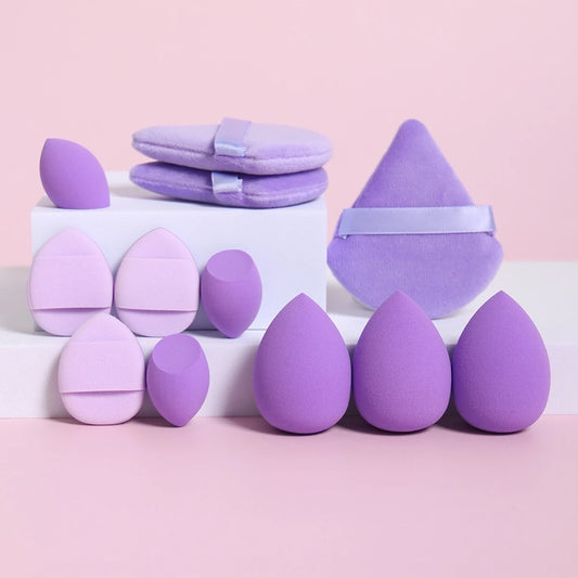 12PCS Makeup Sponge & Powder Puff Set