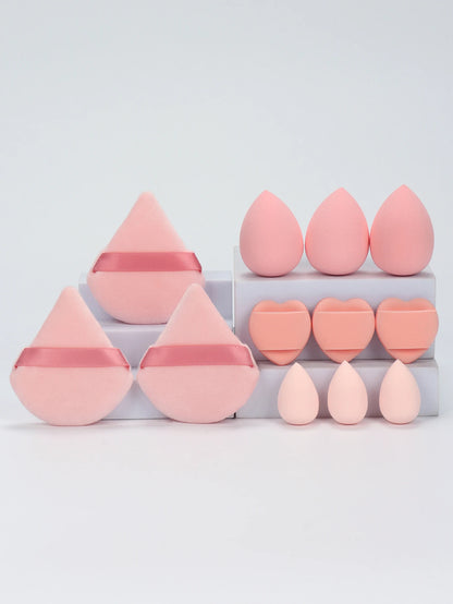 12PCS Makeup Sponge & Powder Puff Set