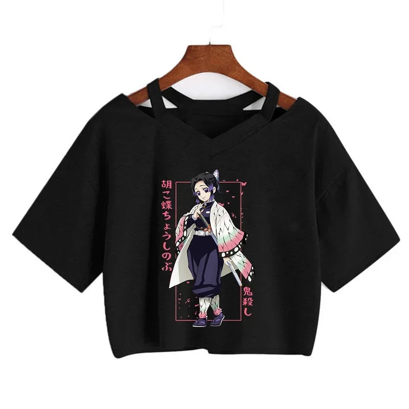 Demon Slayer Nezuko Women’s Anime Crop T-Shirt