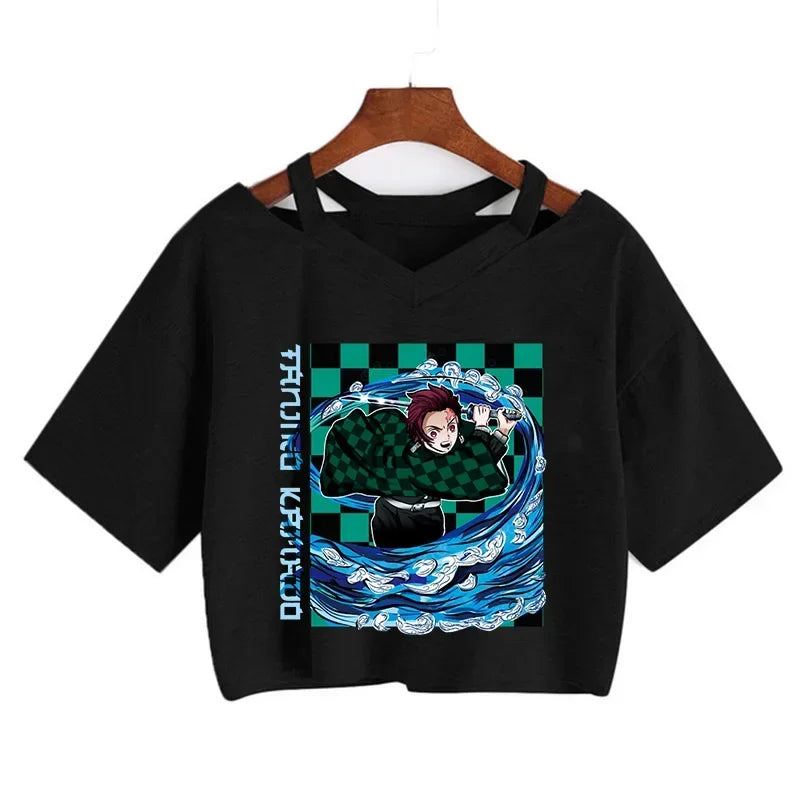 Demon Slayer Nezuko Women’s Anime Crop T-Shirt