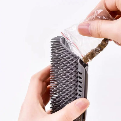 Self-Cleaning Massage & Hair Removal Brush