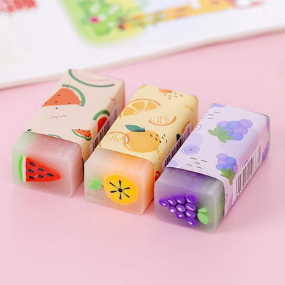 Cute Fruit & Animal Scented Erasers